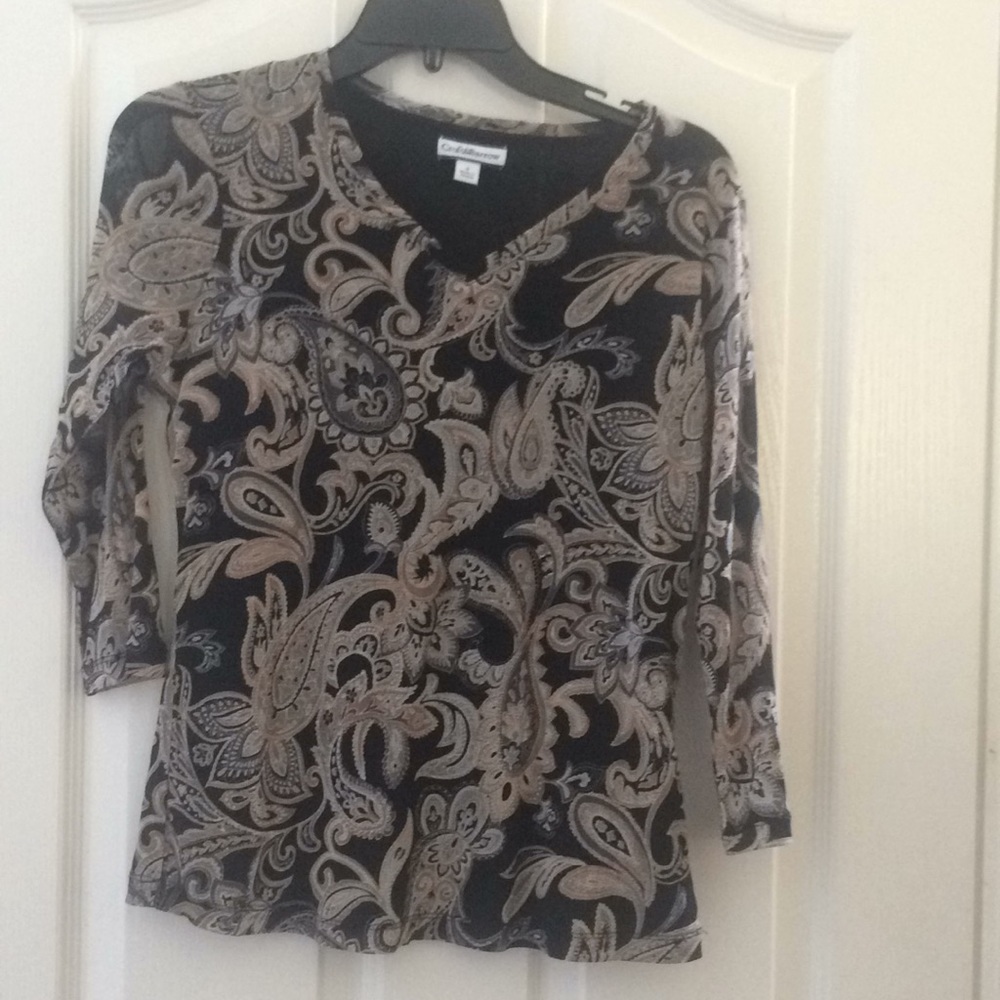 FINAL MARKDOWN Croft & barrow Stretchy pullover tee small